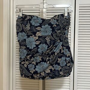 Free people ruched paisley bandeau top